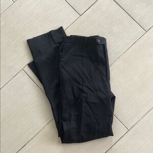 Jos. A. Bank Black Dress Pants Smooth Fabric Straight-Leg